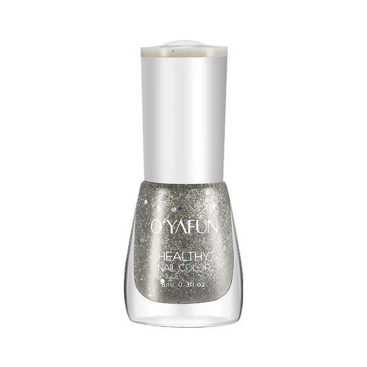OYAFUN Nail POLISH-Shiny Silver TOP COAT 8ML./0.3 OZ 38#